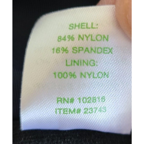 GARNET HILL Swim Brief Bottom Skirt Swimsuit 16 Blue Ruched Waist Bathing Suit - Picture 7 of 8